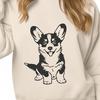 Cute Welsh Corgi Stencil