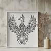 Artistic Pheonix Vector Craft File - Free DXF Download