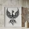 Stunning Pheonix - Mythical Creature DXF