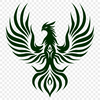 Beautiful Pheonix In SVG, PNG, PDF And DXF File Formats - Free