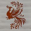 A stylized illustration of a mythical Phoenix in various poses, suitable for vector art designs.