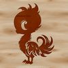 Regal Phoenix Symbol Mythical phoenix symbol created as a vector design, suitable for clip art and cutting machine use.