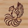 Radiant Bird Vector Art Design A mythical bird with radiant plumage and outstretched wings, suitable for vector design projects.