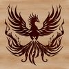 Beautiful Phoenix Design for Graphic Projects Illustrated mythical creature phoenix in vector format for graphic design projects.