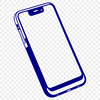 Sleek Cell Phone SVG Design Element A vector illustration of a cell phone with sleek design elements.