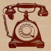 A high-quality SVG illustration of a classic telephone.