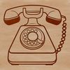 Clean Design Phone Symbol A modern telephone icon with clean lines and simple design elements, suitable for use in vector art projects.