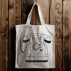 Modern Phone Vector Graphic A digital illustration of a telephone, designed as a vector graphic.