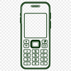 Beautiful Cellphone Illustration High-resolution vector illustration of a modern cell phone for various design purposes.