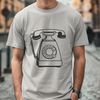 A simple telephone design in vector format, suitable for digital use.
