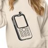 Stylish Phone Vector Art A vector representation of a cell phone with modern styling elements.