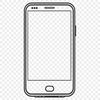 Minimalist Phone Design Detailed digital drawing of a smartphone in a minimalist style.