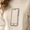 Modern Smartphone Design Vector A digital illustration of a modern smartphone with sleek design and minimalist features.