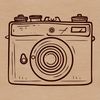Beautiful Camera Illustration SVG A camera illustration in vector format, suitable for digital designs.