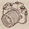 High-Tech Camera Vector Graphics An illustration of a modern camera equipment with intricate details, ideal for graphic design and vector art creation.