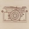 Beautiful Camera Graphic Illustrative camera icon made with vector graphics.