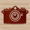 Photography equipment icon made from scalable graphics