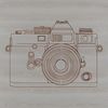 Photography Equipment Graphic A vector graphic representation of a camera used in photography technology.