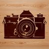 High-Tech Lens Design A digital photography tool featuring a lens and viewfinder, ideal for vector design projects.