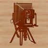 Photography Equipment Vector Design A camera icon made from sleek lines and modern shapes, designed for digital photography.