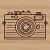 Camera Icon SVG for Vector Graphics and Design Camera icon with graphic elements suitable for various design applications including vector graphics and digital art.
