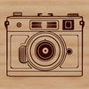 High-Tech Camera Illustration An illustration of a digital camera with technical components.