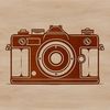 Modern Digital Camera Illustration A high-quality illustration of a digital camera with modern technology features.