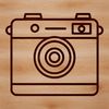 Camera Icon SVG Vector Graphics Digital camera icon made from vector shapes for graphic design and digital photography