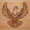 Mythical Phoenix Icon in Vector Format Mythical phoenix bird in vector design format
