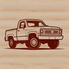 Modern Pickup Truck Illustration A modern illustration of a pickup truck in vector format.