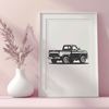 Free Vector Pickup Truck Illustration Vector illustration of a pickup truck with detailed design features.