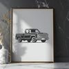 Detailed SVG Design of a Pickup Vehicle A detailed illustration of a pickup truck in vector format.