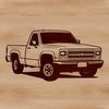 Beautiful Pickup Truck Vector Graphics A digital illustration of a pickup truck, designed as vector art.