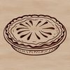 Free Pie Clip Art Design A simple illustration of a pie, suitable for use as clip art in various graphic design software.
