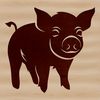 A standing farm animal, depicted in a simplified vector design.