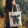 Artistic Standing Pig Decal