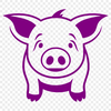 Standing Pig Vector Image - Free DXF