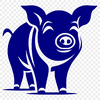 Stunning Standing Pig In SVG - Commercial Use