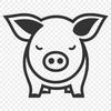 Unique Piglet In SVG, PNG, PDF And DXF File Formats - Free