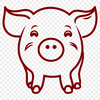 Free Unique Pig Clipart