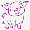 Unique Pig - PNG For Commercial Use