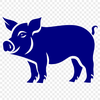 Pig Digital Artwork In SVG File Format For Free Download