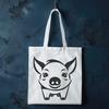 Pig Stencil In SVG, PNG, PDF And DXF File Formats