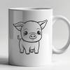 Free Pig In SVG & DXF