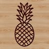 Pineapple Illustration with Realistic Texture Illustrated pineapple fruit with detailed texture and realistic design