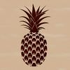 Pineapple Graphic Art Design A stylized illustration of a pineapple fruit with a detailed surface texture.