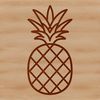 Fresh Pineapple Illustration An illustrated representation of a pineapple in a clean vector format, suitable for various digital applications.