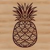 Beautiful Pineapple Design Vector A stylized illustration of a pineapple, suitable for vector art design.