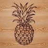 A colorful illustration of a pineapple, suitable for crafting and design projects.