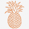 Pineapple Stencil In PNG & SVG - Free Digital Download